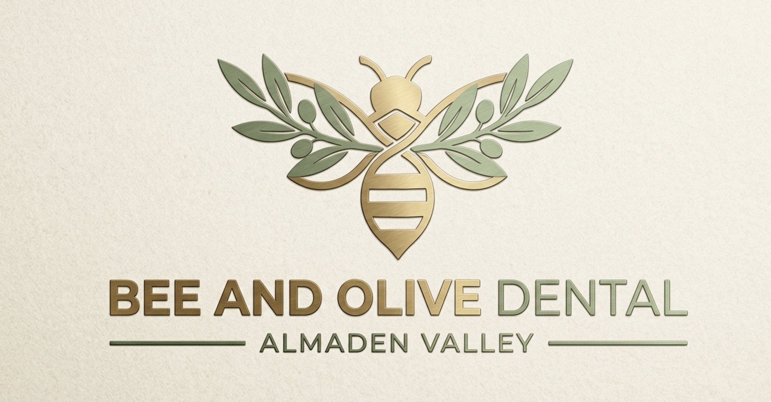 Bee and Olive Dental Logo